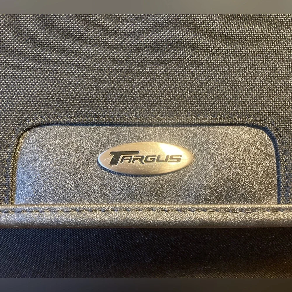 Tarsus Black Canvas Laptop Briefcase